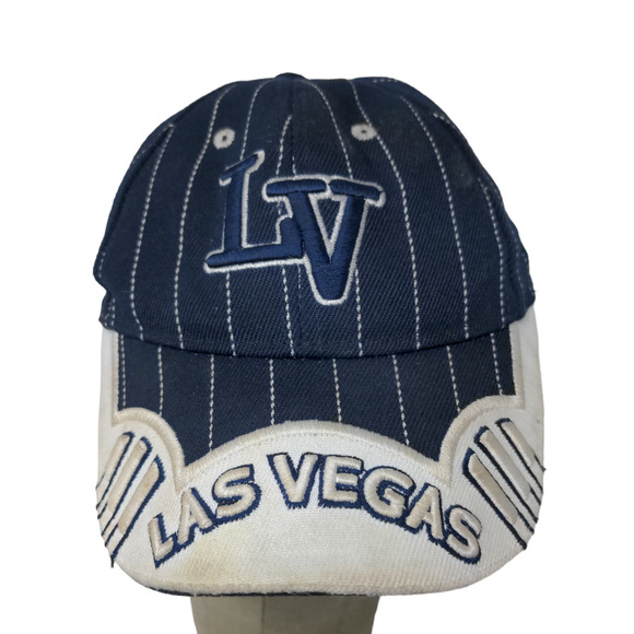 Koskash Headwear Men's Strapback Hat Blue White Size 48CM Embroidered Las Vegas - Picture 1 of 11